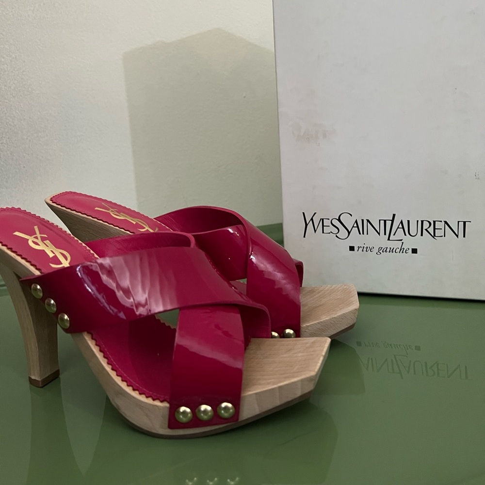 YSL summer sandal heel